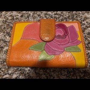 Fossil bifold rose wallet